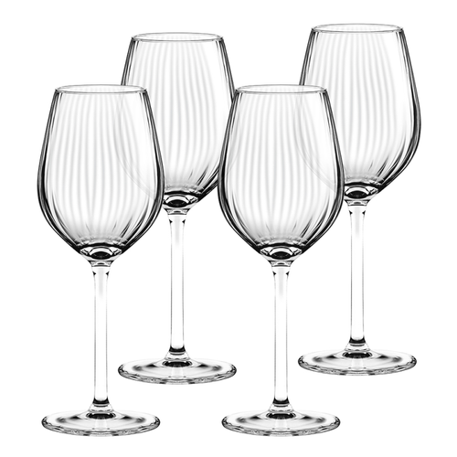 Altom Design Set Čaša za Crno Vino Plisse 500 ml - 4 komada slika 3