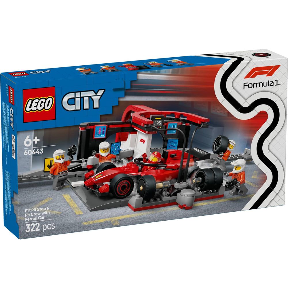 LEGO 60443 Boks i posada za F1® sa autom Ferrari slika 1
