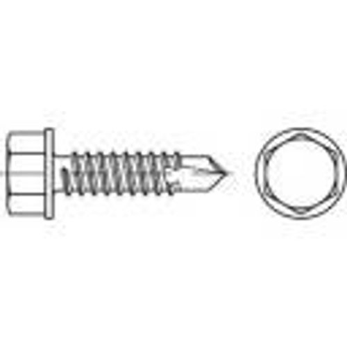 TOOLCRAFT TO-5441346 samourezni vijak 6.3 mm 38 mm vanjski šesterokutni čelik galvansko pocinčani 250 St. slika 1