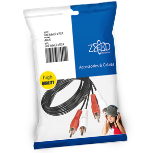 ZED electronic Činč kabl 5 met., 2 x RCA - AK/5