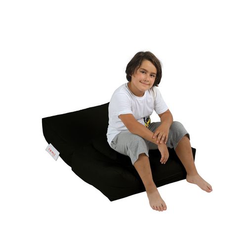 Atelier Del Sofa Vreća za sjedenje, Kids Single Seat Pouffe - Black slika 4