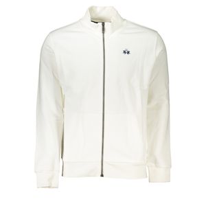 LA MARTINA MEN'S WHITE ZIP SWEATSHIRT