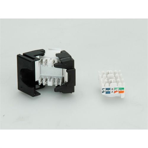 Secomp Value Keyst. Jack, UTP, RJ45, Cat6, 180°, toolless, white slika 1