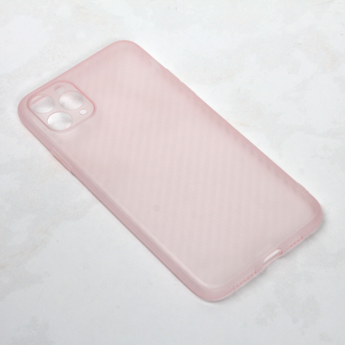 Torbica Carbon fiber za iPhone 11 Pro Max 6.5 roze slika 1