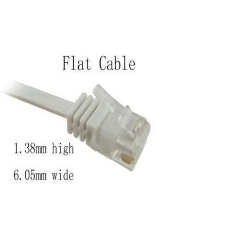 NaviaTec Cat6 patch cable flat, copper 3m slika 1