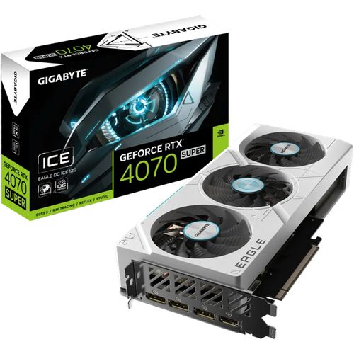 GIGABYTE nVidia GeForce RTX 4070 SUPER EAGLE OC ICE 12GB GV-N407SEAGLEOC ICE-12GD grafička karta slika 1