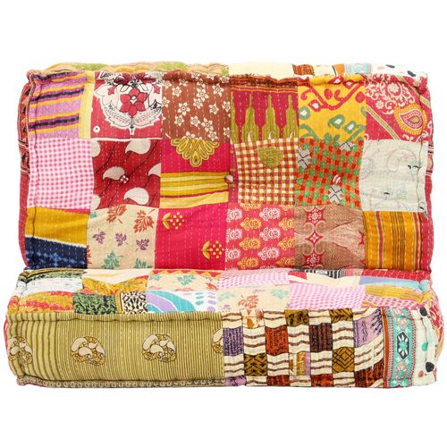 283792 Pouffe 100x100x20 cm Patchwork Fabric slika 34