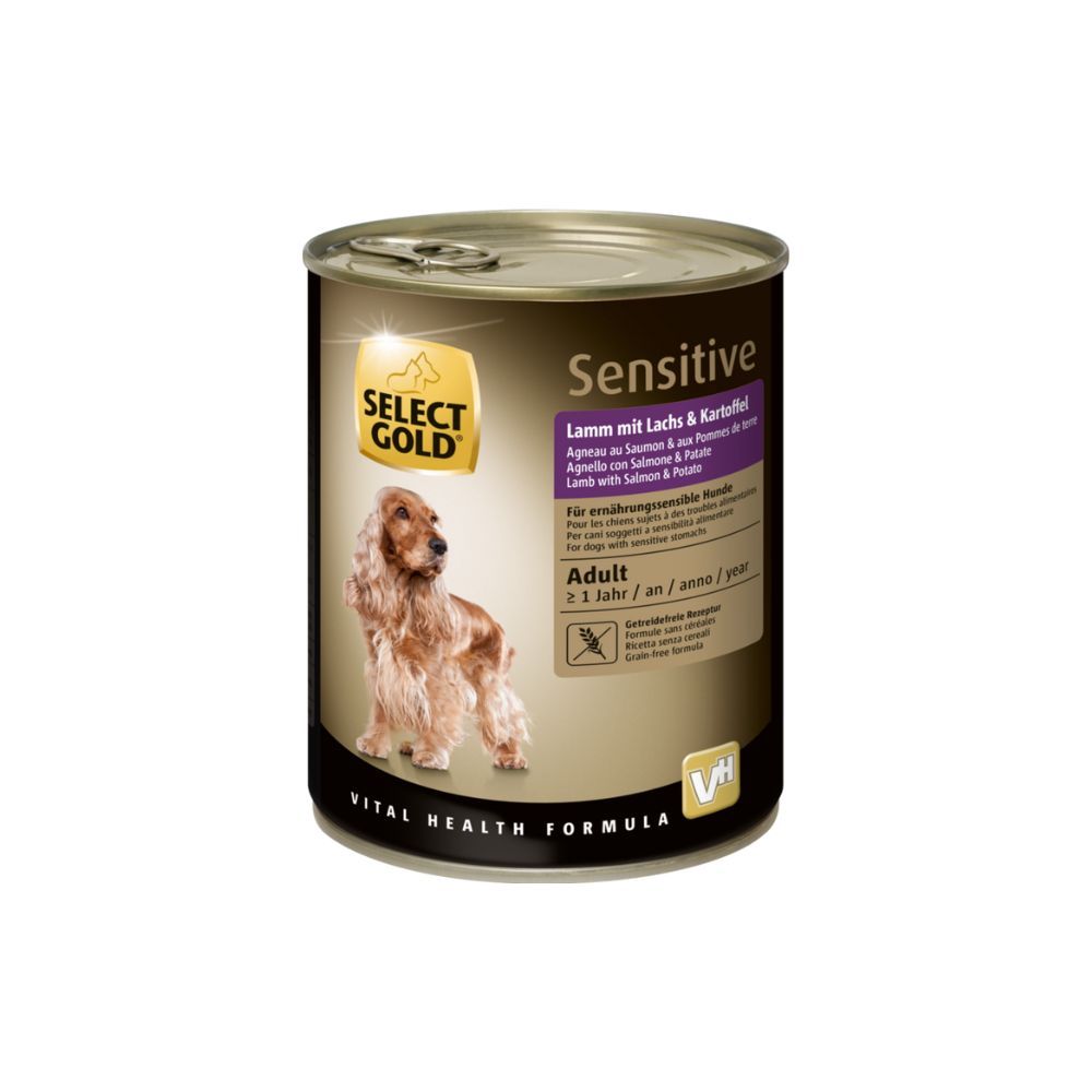 Select Gold Sensitive Adult janjetina s lososom i krumpirom 800 g slika 1