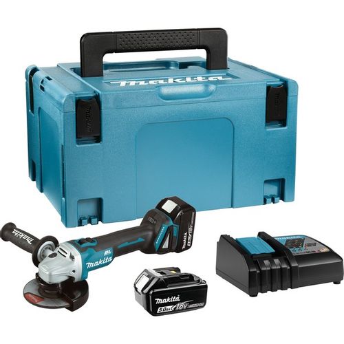 Makita aku brusilica DGA504RTJ (125mm, 18V, Li-ion, 2x5Ah) slika 1