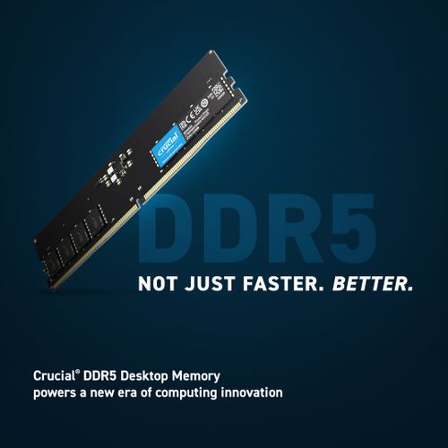 Crucial 32GB DDR5-4800 UDIMM Memorija PC5-38400 CL40, 1.1V slika 3