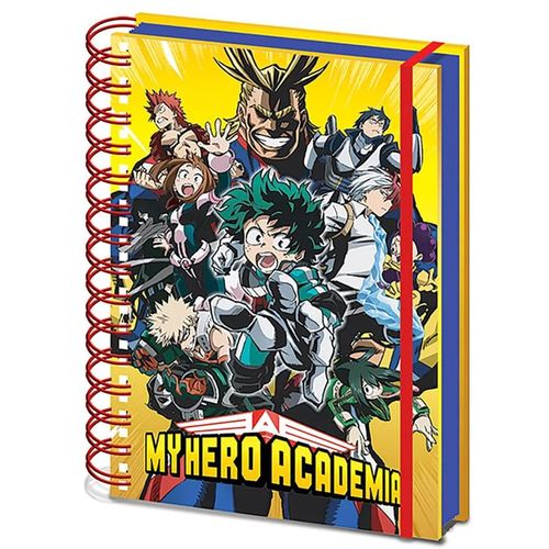 My Hero Academia S1 (Radial Character Burst) A5 Notebook slika 1