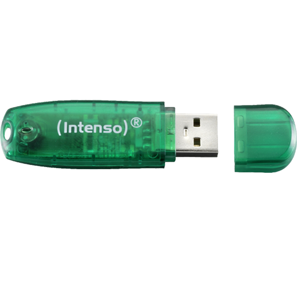 (Intenso) USB Flash drive 8GB Hi-Speed USB 2.0, Rainbow Line, ZELENI - USB2.0-8GB/Rainbow slika 2