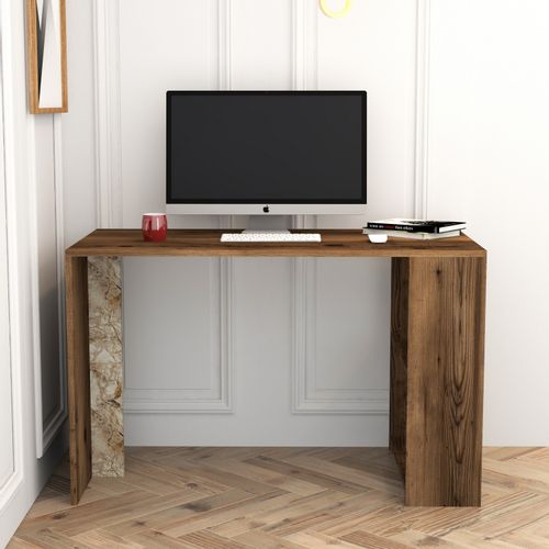 Woody Fashion Studijski stol, Lima - Walnut, White Marble slika 2