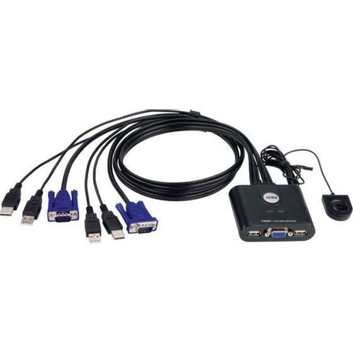 CS22U-AT ATEN 2-port USB KVM switch sa kablovima slika 1