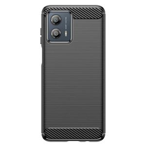 Techsuit Carbon Silicone maska za Motorola Moto G53 – crna