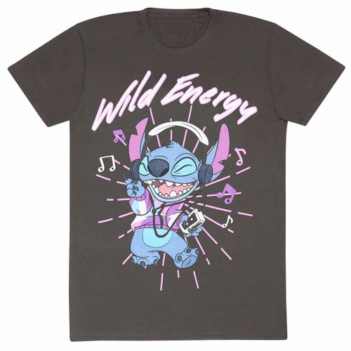 Majica Kratkih Rukava Stitch Wild Energy Grafit Uniseks XXL slika 1