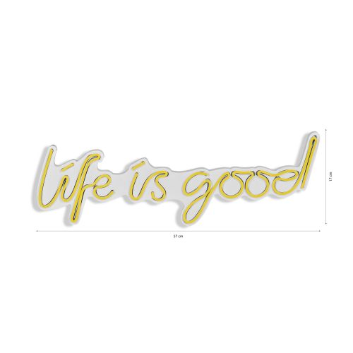 Wallity Ukrasna plastična LED rasvjeta, Life Is Good - Yellow slika 8