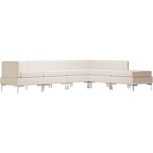 6-dijelni set sofa od tkanine krem slika 20