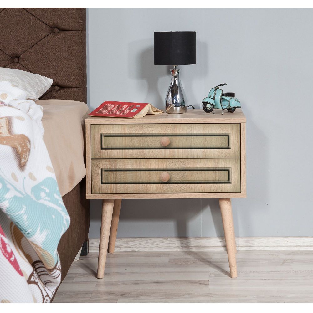 Noćni ormarić Two - 421 Sonoma Oak slika 2