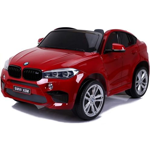 Licencirani BMW X6 M crveni lakirani - dvosjed - auto na akumulator slika 5