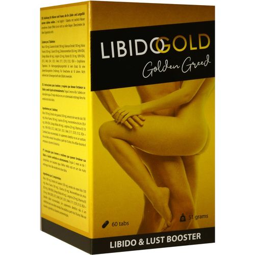 Tablete za žene i muškarce Libido Gold Golden Greed, 60 kom slika 1