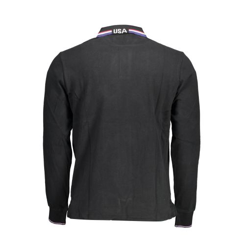 US POLO MEN'S LONG SLEEVED POLO BLACK slika 2