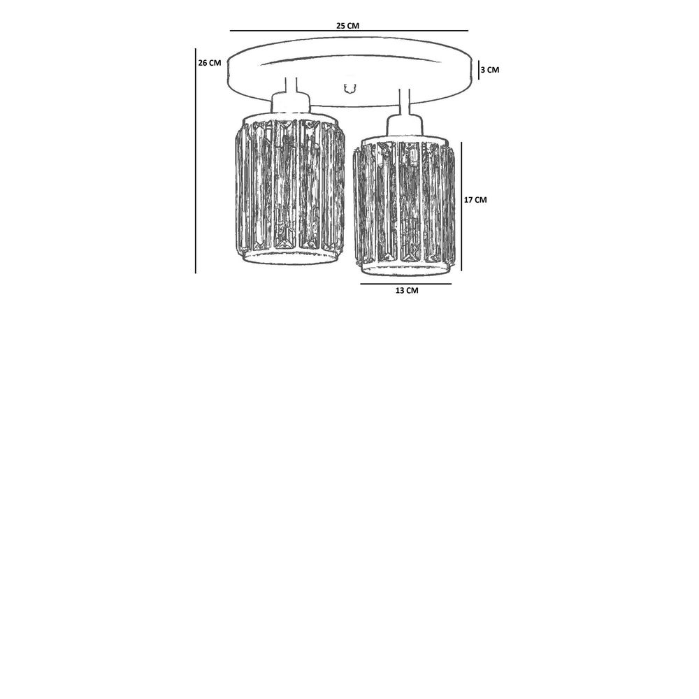 Opviq Luster 518, crni slika 4