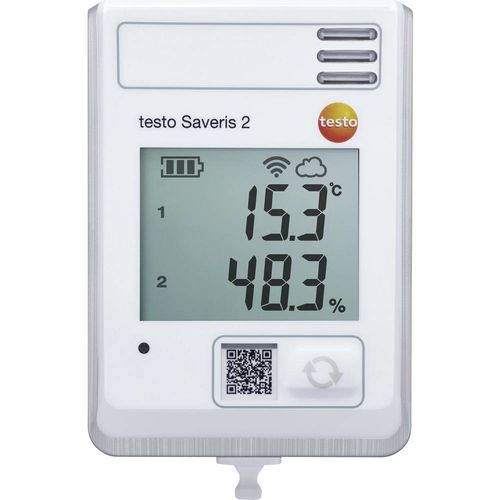 testo Saveris 2-H1 višenamjenski uređaj za pohranu podataka  Mjerena veličina temperatura, vlaga -30 do 50 °C 0 do 100 % rF slika 1