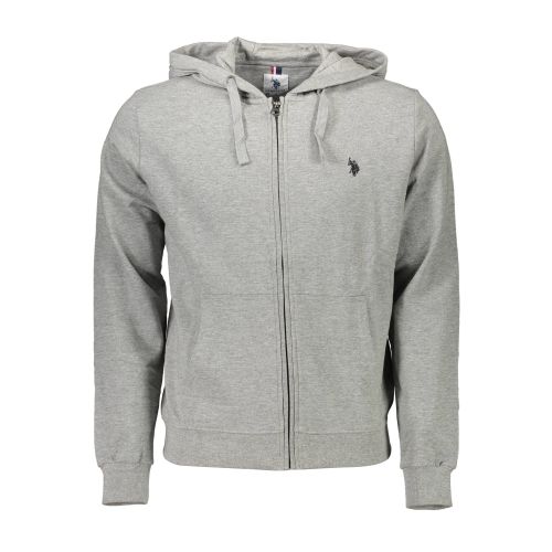 US POLO GRAY MEN'S SWEATSHIRT WITH ZIP slika 1