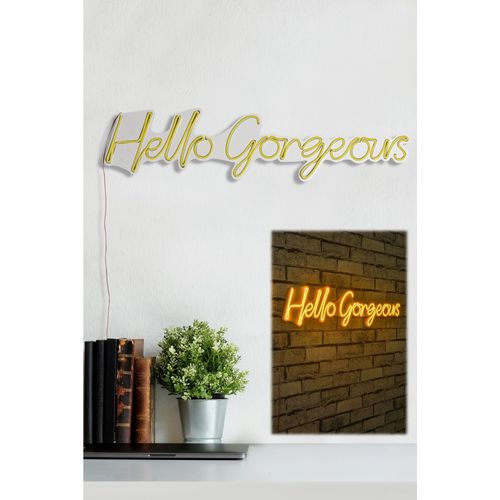 Wallity Ukrasna plastična LED rasvjeta, Hello Gorgeous - Yellow slika 11