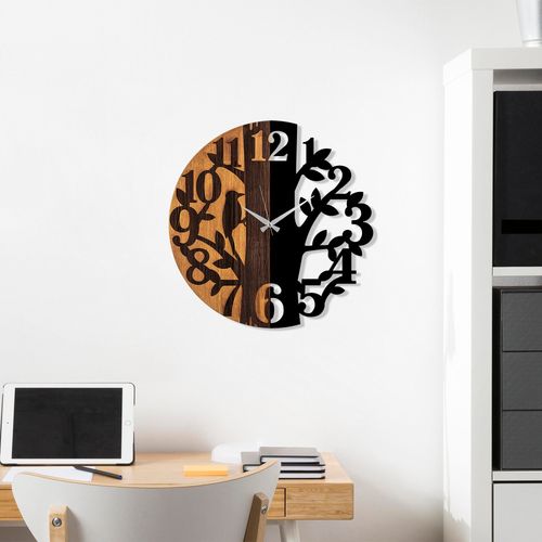 Wallity Ukrasni drveni zidni sat, Wooden Clock - 71 slika 2