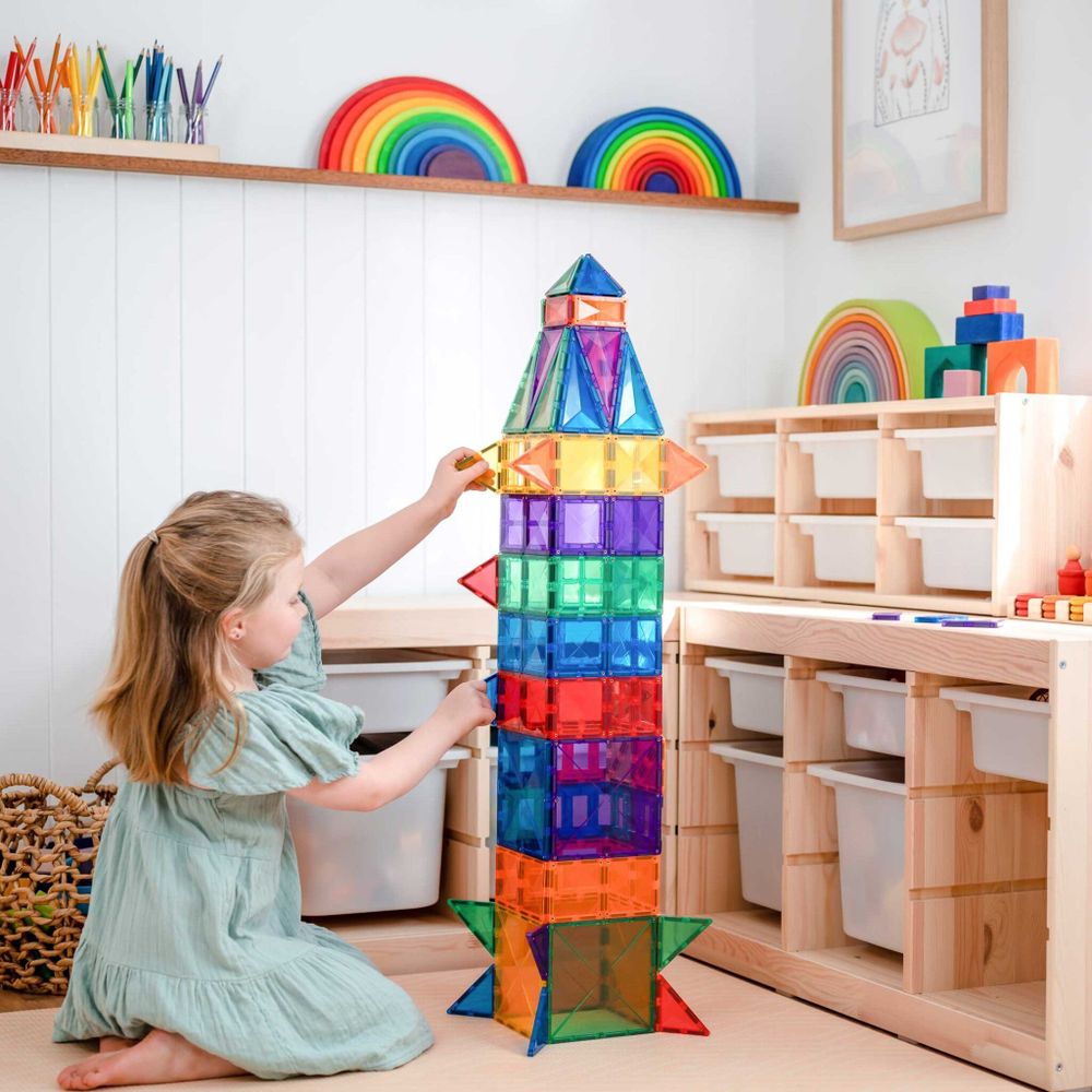 Connetix Magnetne pločice za slaganje Rainbow Creative Pack, 102kom slika 9