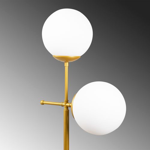 Opviq Podna lampa MUDONI MR, zlatna, metal- staklo, 34 x 15 cm, visina 174 cm, duljina kabla 350 cm, 2 x E27 40 W, Mudoni - MR - 955 slika 5