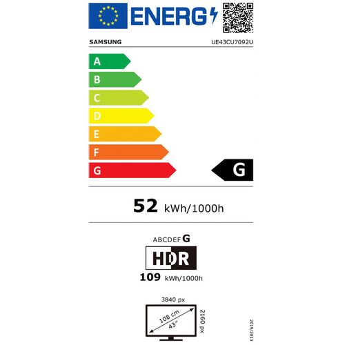 Samsung televizor UE43CU7092UXXH slika 2