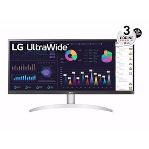 LG 34WQ650-W Monitor 34" IPS 21:9 2560x1080 100Hz 5ms GtG HDMI DP USB C freesync VESA visina srebrna
