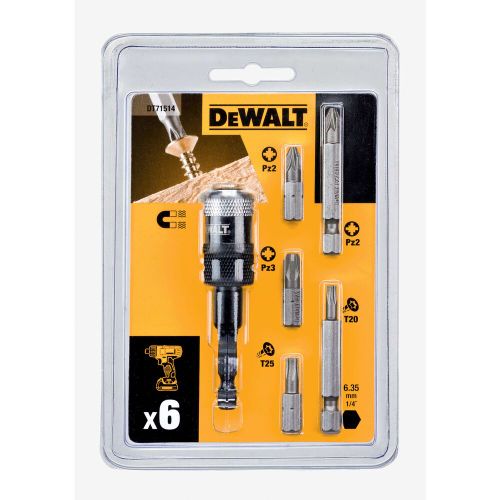 Dewalt KOMPAKTNI HITRI ODVIJAČ 6 DELNI SET DT71514 slika 1