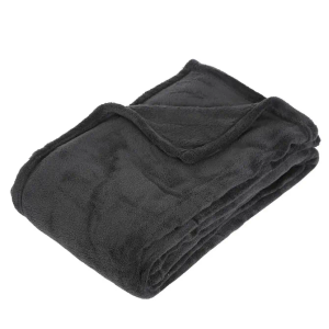 Atmosphera deka mikrofibra 180x130cm poliester tamno siva