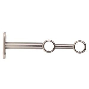 Luance nosač za metalnu karnišu eva 2, o20, dvostruki, 150mm - inox