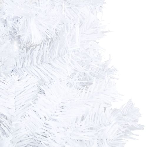 Umjetno božićno drvce s gustim granama bijelo 180 cm PVC slika 9