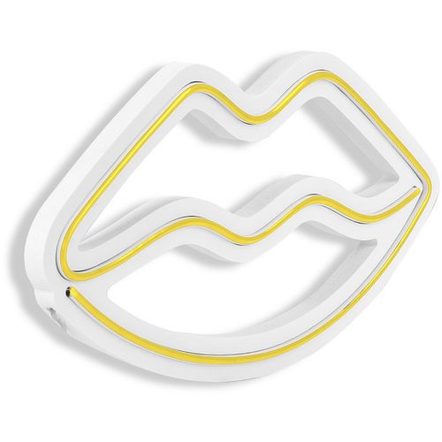 Wallity Ukrasna plastična LED rasvjeta, Lips - Yellow slika 7