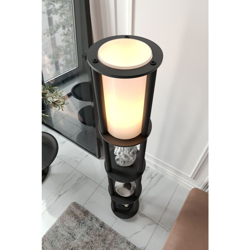 Podna Lampa Estantes Round - Crna slika 6