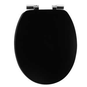 Tendance wc daska mdf sa metalnim okovima soft close 37,5x46 cm crna 4111108