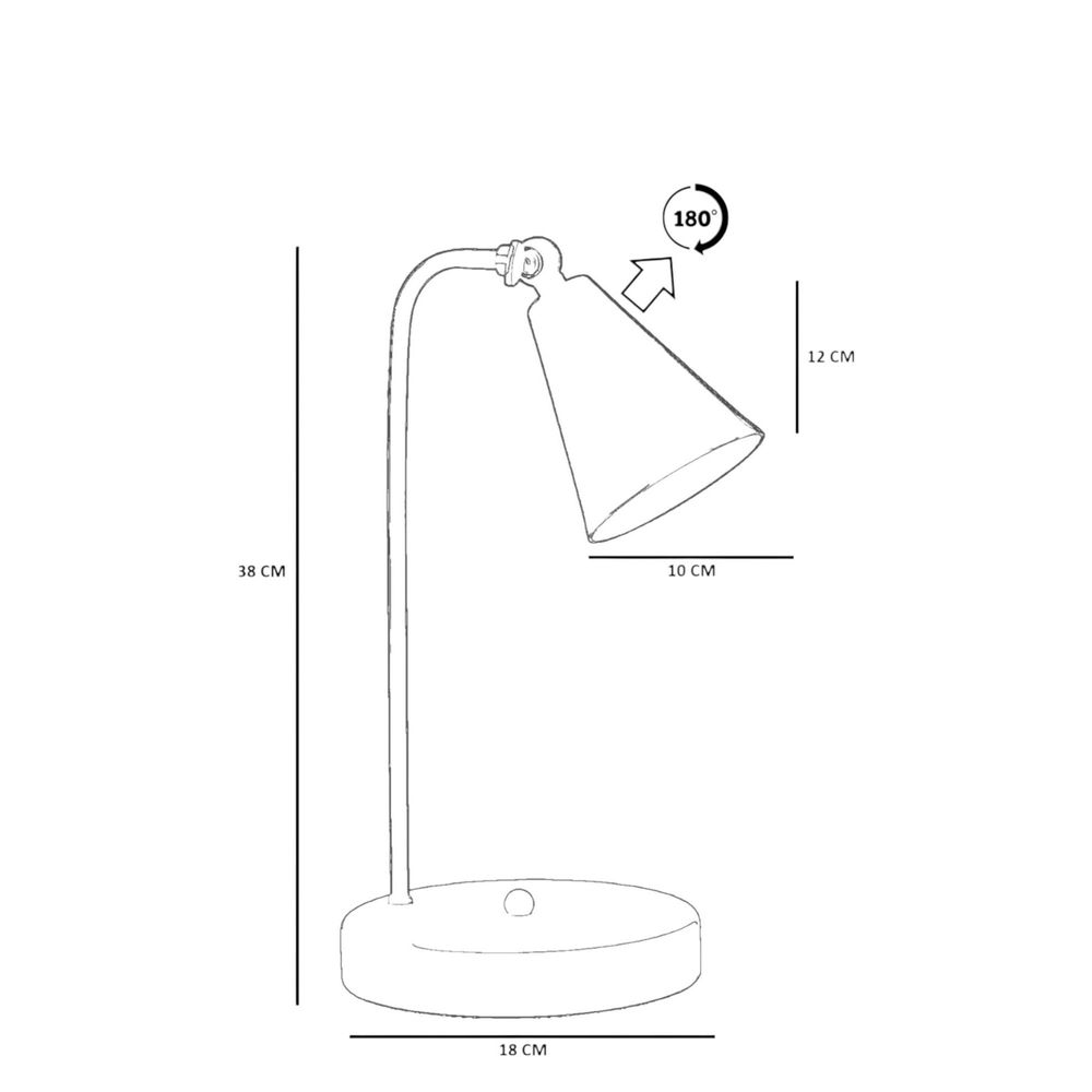 Opviq Stolna lampa 380, senf slika 4