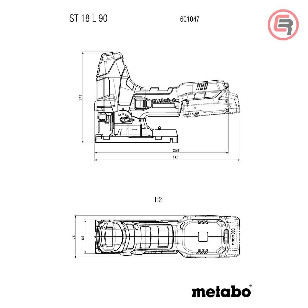 Metabo Pila Ubodna Aku ST 18 L 90 - 18V (bez baterije i punjača) – 601047850 slika 6