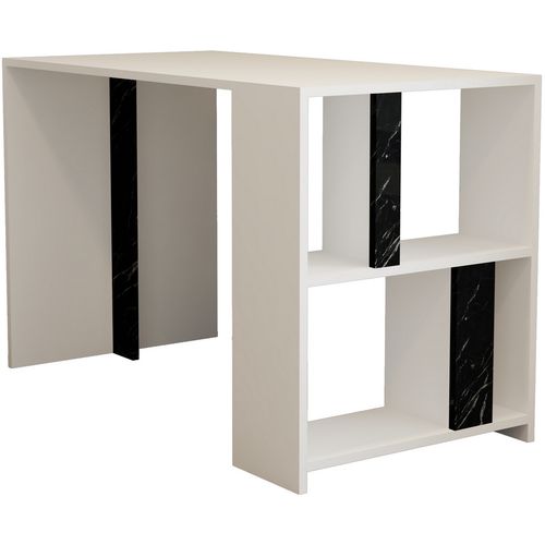 Lima - White, Black Marble White
Black Study Desk slika 5