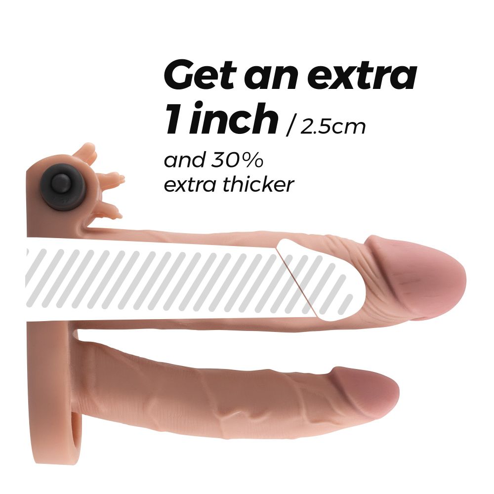 Realističan produživač za penis s dodatnim dildom Crushious - General Dickobi slika 7