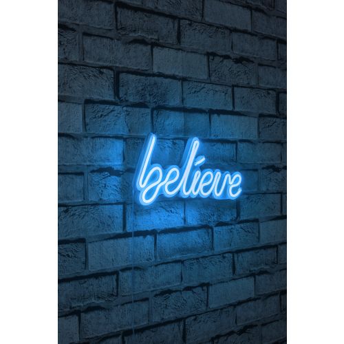 Wallity Ukrasna plastična LED rasvjeta, Believe - Blue slika 10