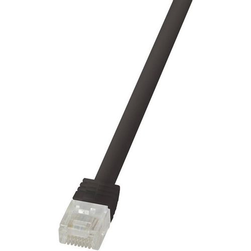 LogiLink CF2053U RJ45 mrežni kabel, Patch kabel cat 6 U/UTP 2.00 m crna visokofleksibilan 1 St. slika 2