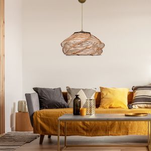 Luster Ovale Camel sa Drvenim Tijelom