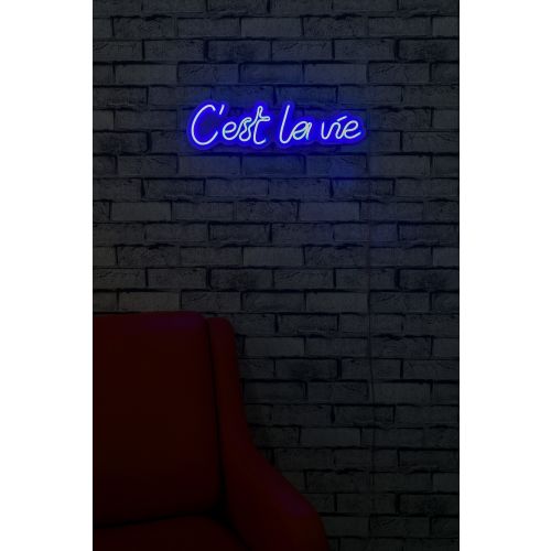 Wallity Ukrasna plastična LED rasvjeta, C'est La Vie - Blue slika 13